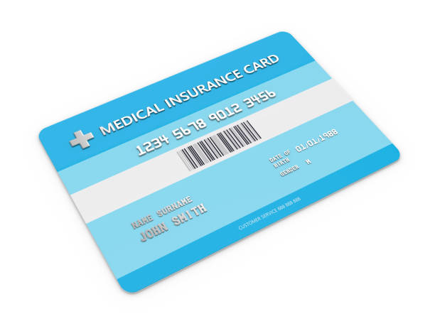 istock 3d render of health insurance card over white 806662426
