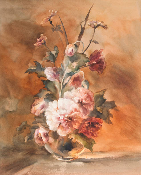 istock bouquet of white peonies watercolor illustration 806665278