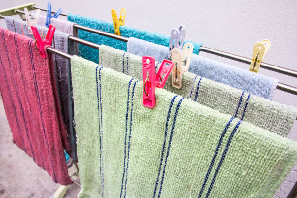 istock Washed Towel drying in the sun 806667596