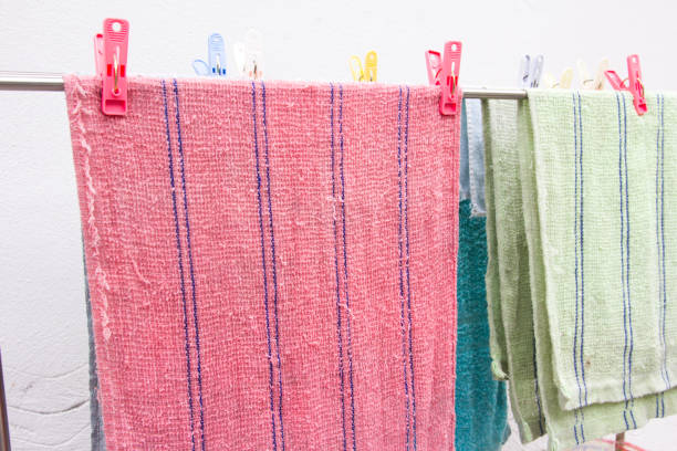 istock Washed Towel drying in the sun 806667606