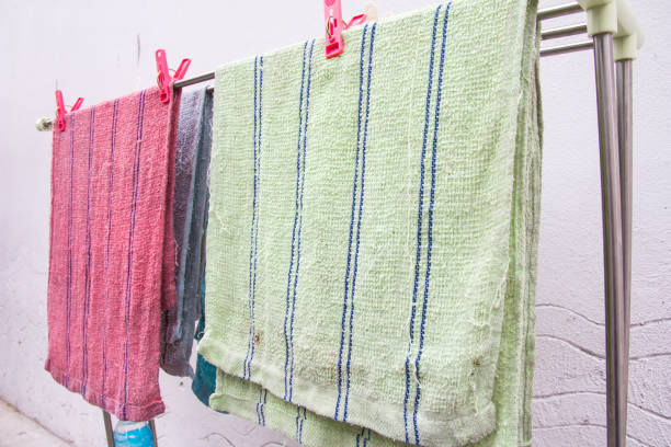 istock Washed Towel drying in the sun 806667610