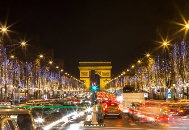 istock Arch of Triumph and Champs Elysees, Paris 806675930