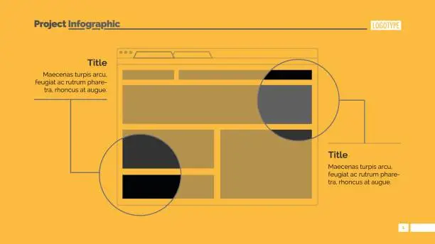 Vector illustration of SEO Presentation Slide