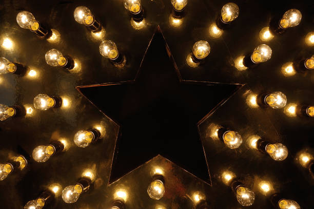 istock Big star of light bulbs 806701320