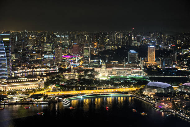 istock Night Scenes in Singapore 806706770