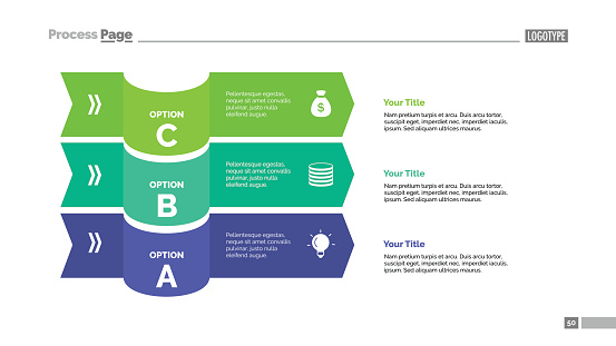 Three Options Slide Ui Three Options Plan Slide Template Stock Illustration - Download Image ...