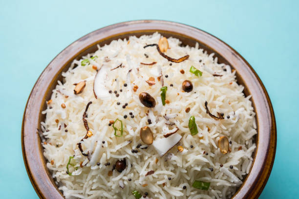 istock coconut rice, south indian food 806711350