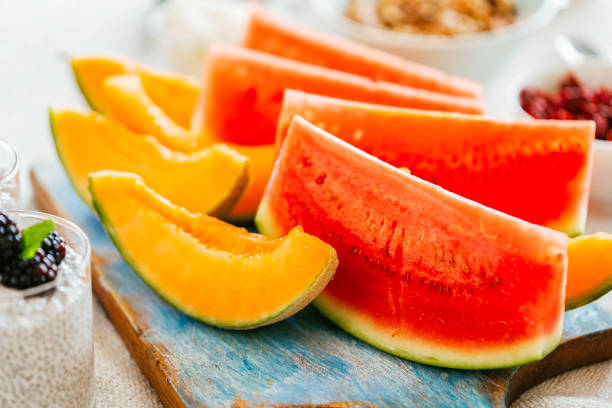 Fresh Watermelon and Papaya