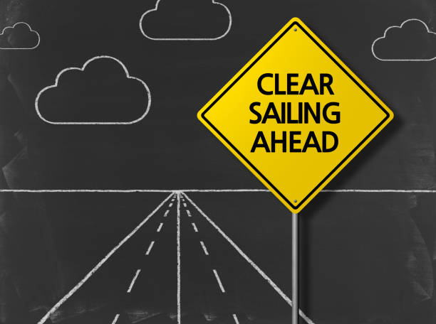 istock CLEAR SAILING AHEAD - Business Chalkboard Background 806721000
