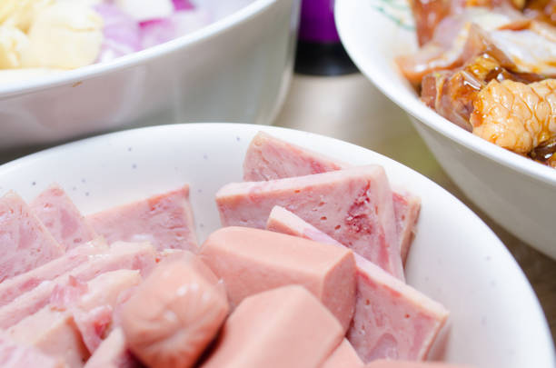 Food, Cooked, Fat, Food and Drink, Ham, sausage