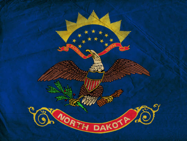 istock North Dakota State grunge flag 806746112