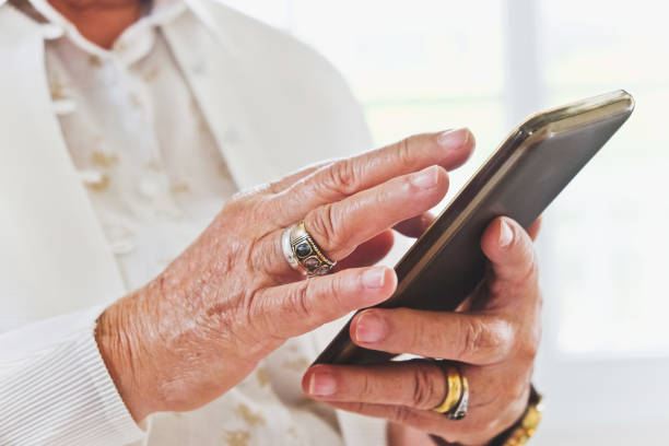 istock Senior woman and technology 806751758