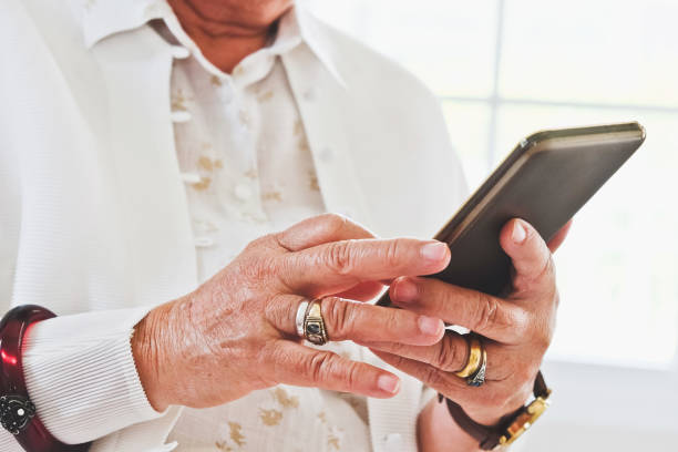 istock Senior woman and technology 806751876