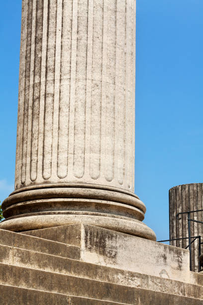 istock Steps and huge column of Roman Hafentempel 806752152