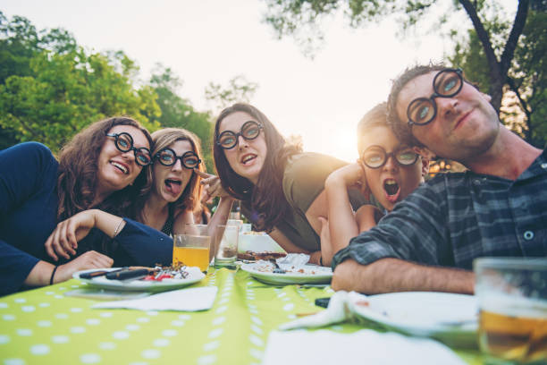 istock Young people fooling around during birthday party 806760854