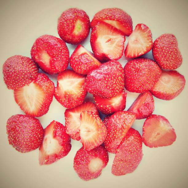 istock Beautiful fresh strawberries isolated on a clean white background 806797034