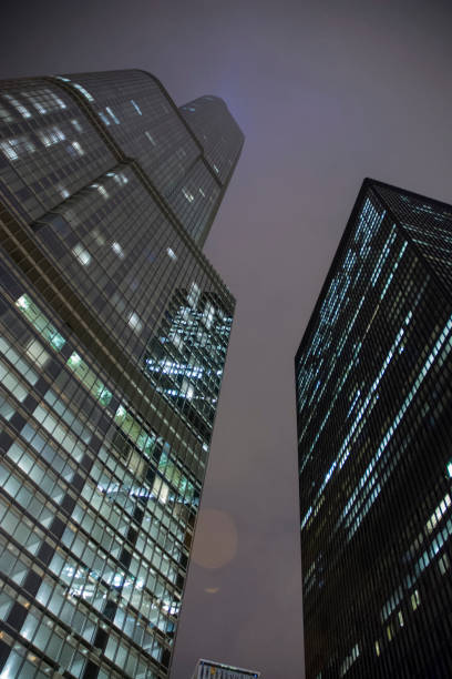 istock Low angle of tall corporate building 806808238