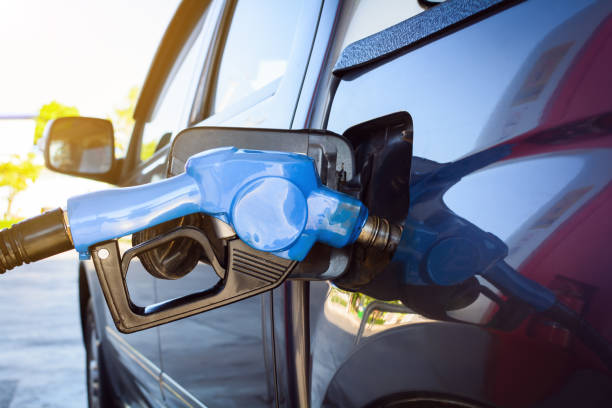 istock Refuel car at petrol pump 806808288