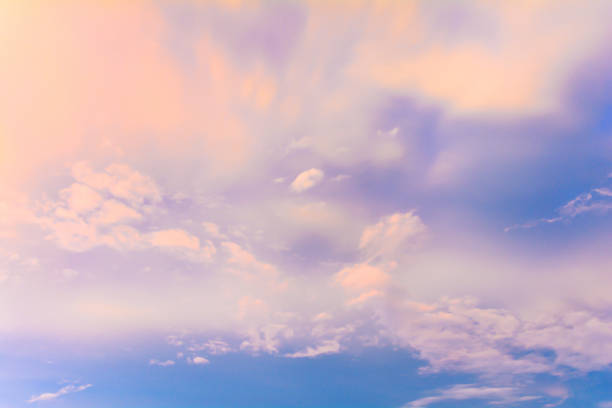 istock sky and clouds of heaven With sunset and colorful 806809836