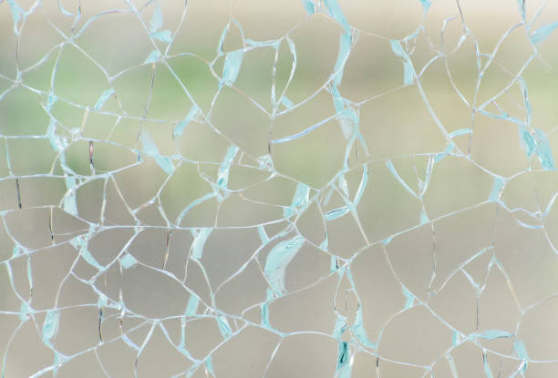 istock Texture of the broken glass 806817010
