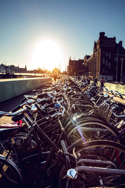 istock Amsterdam bicycle parking at Central Railway Station 806820266