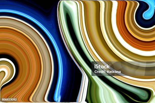 Abstract Beige And Blue Swirls Stock Photo - Download Image Now - Abstract, Art, Blue