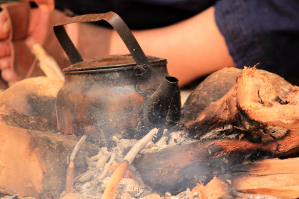 istock Bedouin Tea pot on fire, Jordan 806841974