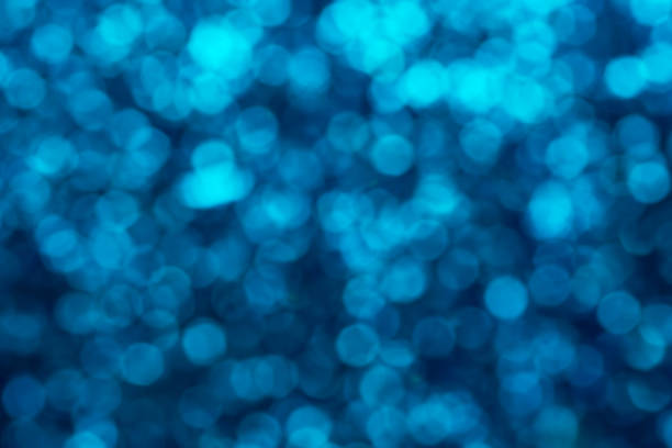 istock Luxury bokeh background. Blue shiny christmas lights 806846722