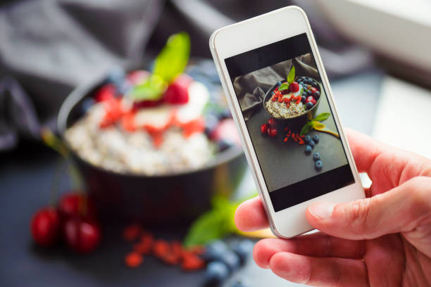 istock Blogger Food Selfie 806849518