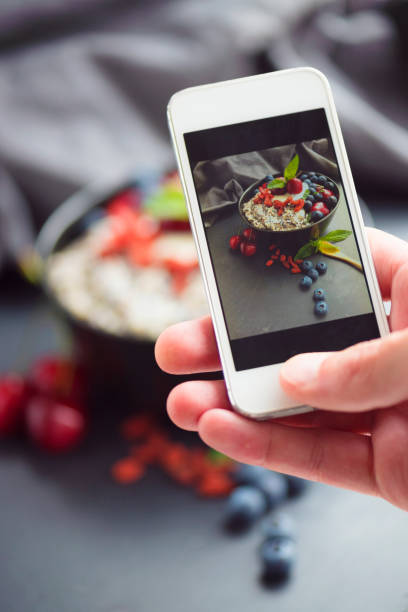 istock Blogger Food Selfie 806849526