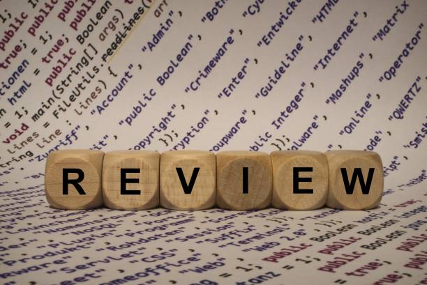 istock review - cube with letters and words from the computer, software, internet categories, wooden cubes 806864286