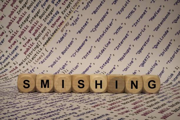 istock smishing - cube with letters and words from the computer, software, internet categories, wooden cubes 806865540