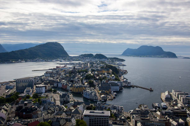 istock viewpoint in Alesund in Norway 806873004