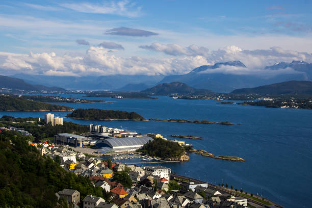 istock viewpoint in Alesund in Norway 806873142