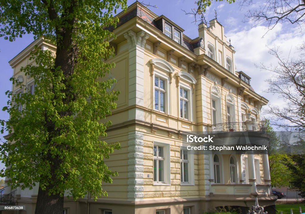 Eine alte Villa in der Feuchtigkeitsschutz Greifswald - Lizenzfrei Villa Stock-Foto