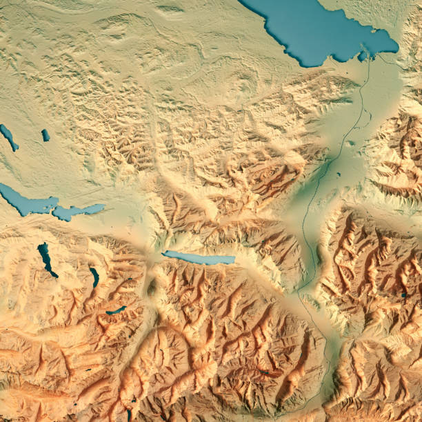 istock St. Gallen Canton Switzerland 3D Render Topographic Map 806879478