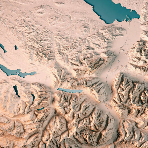 istock St. Gallen Canton Switzerland 3D Render Topographic Map Neutral 806879584
