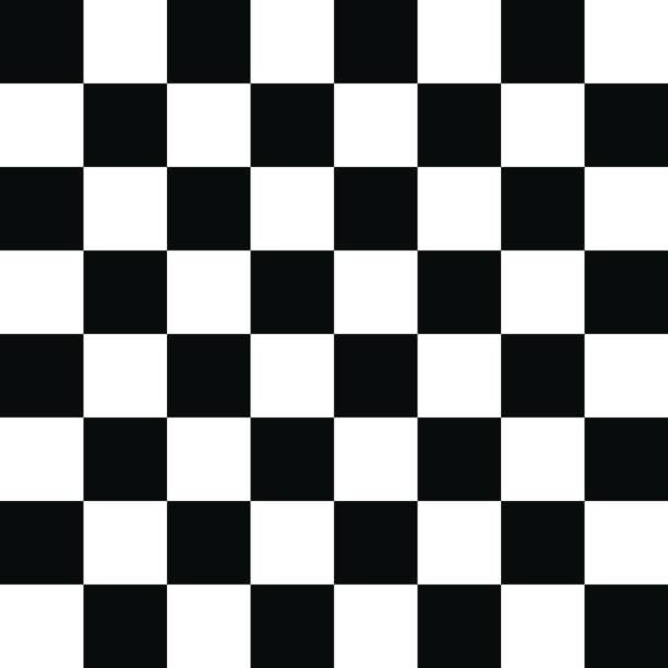 hoa văn checkered đen trắng - cờ vua hình minh họa sẵn có