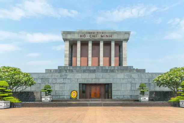 Famous Mausoleum of Ho Chi Minh in the city of Hanoi, North Vietnam, Asia