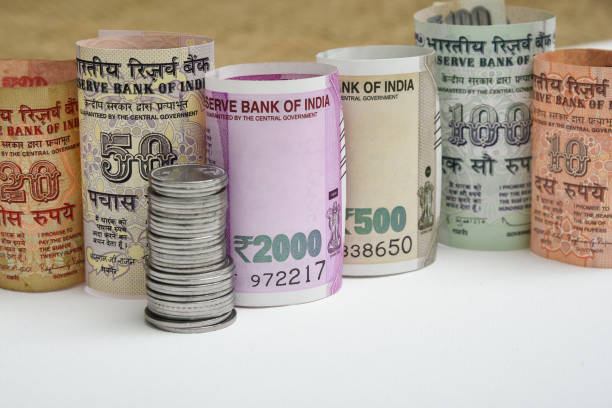 istock Indian rupee or rupees of India 806897580