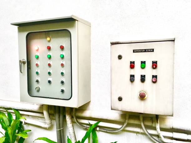 istock Outdoor Electric Control Box on The Wall 806914668