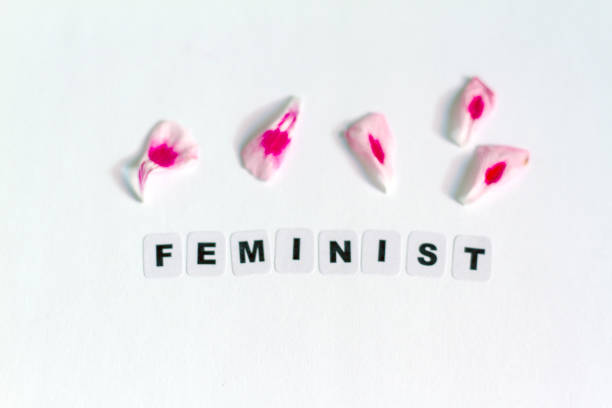 istock Feminist word written in black letters 806918580