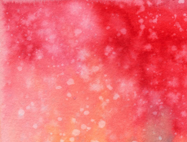 istock Hand painted background with textured shades of red 806920824