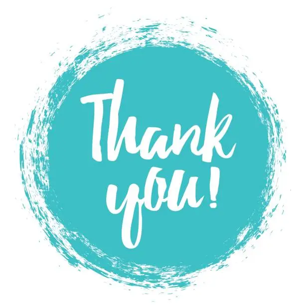 Grazie iscrizione scritta a mano. Grazie iscrizione scritta a mano.