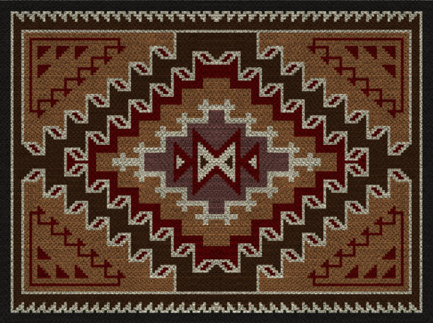 American Indians tribal blanket pattern.