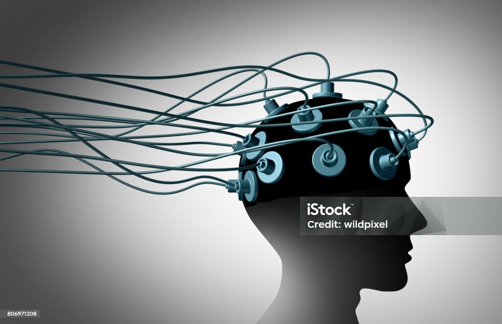 Cerebro a - Foto de stock de Electrodo libre de derechos