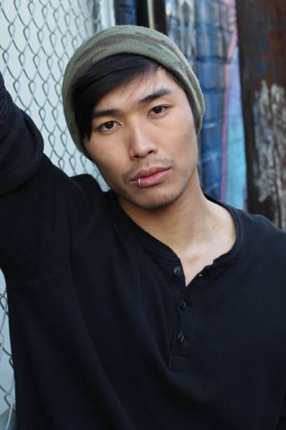 istock Hip Asian man wearing a beanie 806996156
