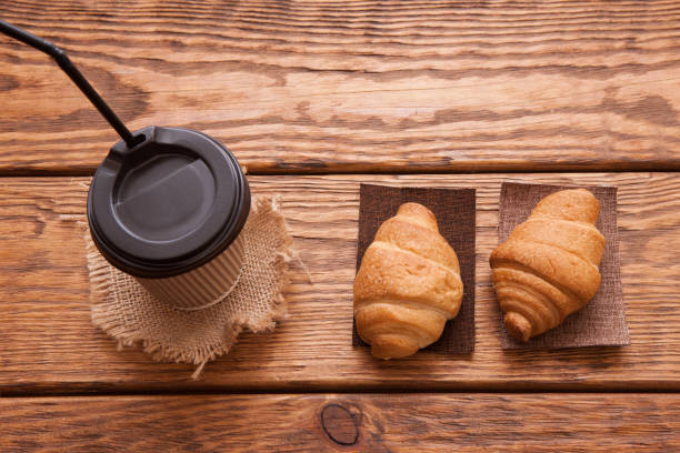 istock Roasted coffee beans, cup and desserts 806996308