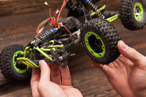 istock Rc car model toy repair 807001542