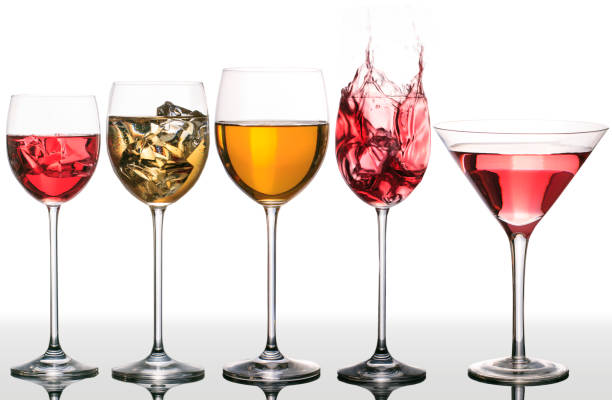 istock Isolated cups with color liquids 807006980